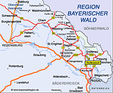 Karte von Perlesreut in Bayern