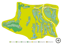 Lageplan des Golfclubs am Nationalpark Bayer. Wald