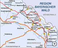Wanderweg im Bayerwald