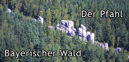 Der Pfahl - Steinmassiv der Bayer. Wald