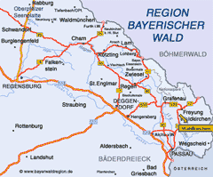 Karte Waldkirchen Kletterpark