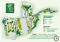 Lageplan des Golfclubs Passau Rassbach e. V. in Ostbayern