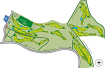 Platzkarte des Golfplatz in Furth im Wald