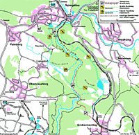 Karte Steinklamm Spiegelau Bayerischer Wald