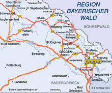 Karte Fürsteneck Triftsteig Aktivurlaub